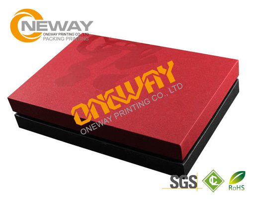 Black And Red Custom Printed Gift Boxes With Magnetic Closing