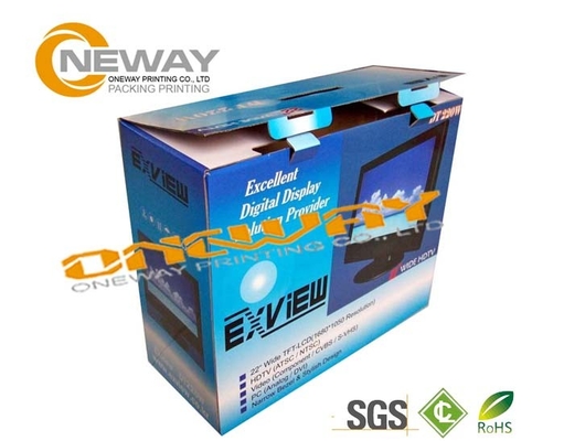 Industry Recycled Paper Computer Packing Boxes With Foam Insert