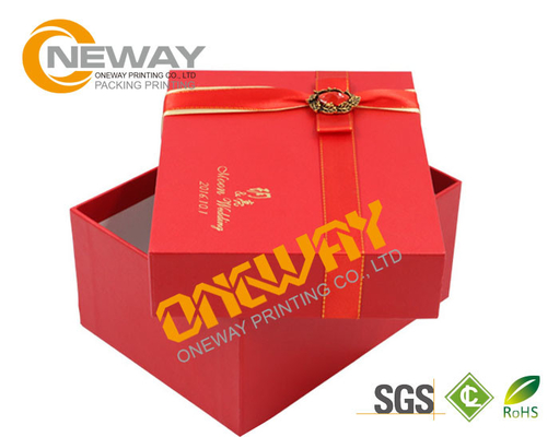 Cardboard Magnetic Rectangle Custom Printed Gift Boxes , Folding Paper Box