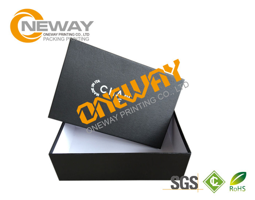 Custom Printed Gift Boxes , Black Custom Hard Paper Magnetic Closure Gift Box
