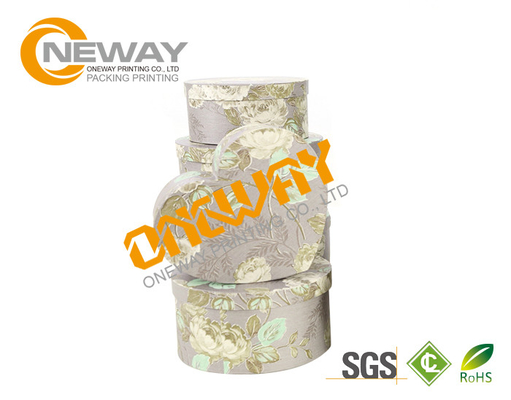 Luxury Round Flower Paper Custom Printed Gift Boxes for Rose Delivery