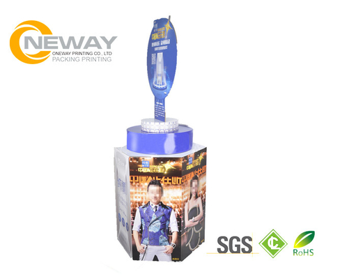 Cardboard Display Stands , Snacks Food Corrugated Cardboard Display Stands Free Design