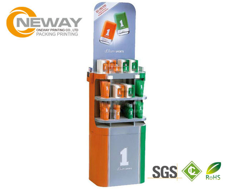 Paper Cardboard Retail Display Stands With Art Paper , Cardboard Shop Display Stands