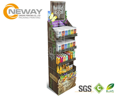 Paper Cardboard Retail Display Stands With Art Paper , Cardboard Shop Display Stands