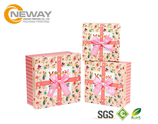 Flower Gift Box , Manual Delicate Custom Carton Paper Flower Box for Packing Flowers with Colored Ribbons
