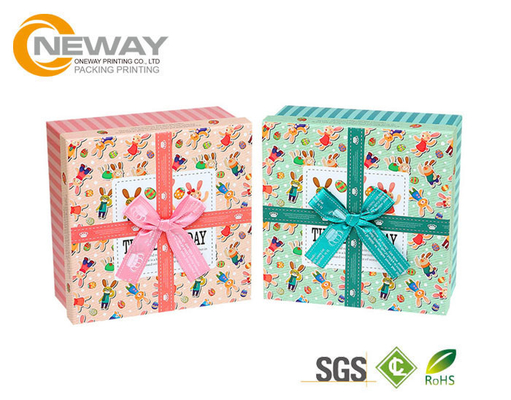 Flower Gift Box , Manual Delicate Custom Carton Paper Flower Box for Packing Flowers with Colored Ribbons