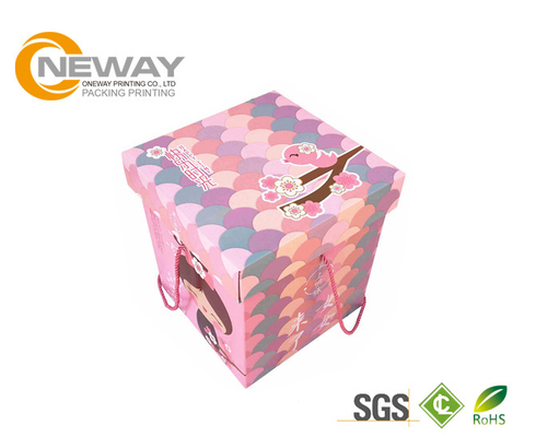 Modern Decorative Paper Boxes / Flower Shipping Boxes With Art Paper For Party